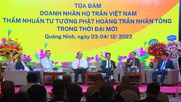 Doanh nhân họ Trần Việt Nam thấm nhuần và phát huy tư tưởng Phật Hoàng Nhân Tông trong thời đại mới